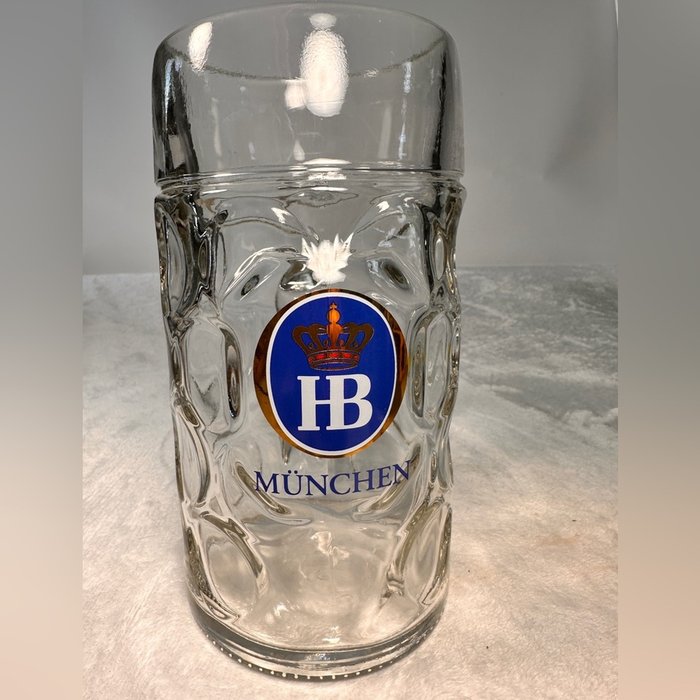 Hofbrauhaus Glass Mug/ Masskrug Mug